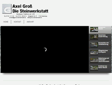 Tablet Screenshot of gross-steinwerkstatt.de